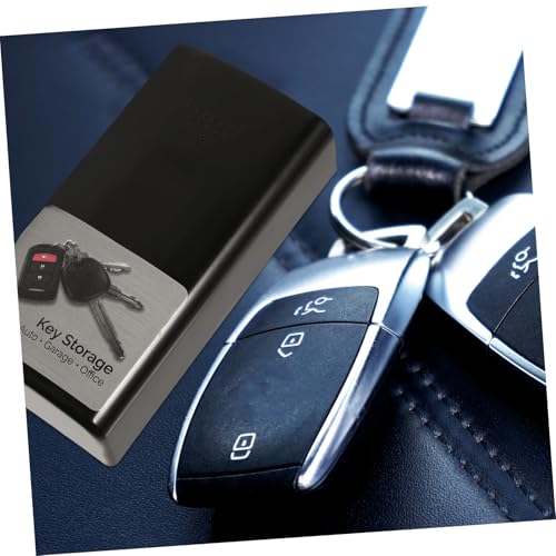TOPPERFUN Magnetischer Schlüsselhalter Auto Magnetischer Schlüsselversteck mit Sicherem Deckel für Autoschlüssel Kompakte Magnetische Aufbewahrungsbox für Außeneinsatz Praktisches von TOPPERFUN