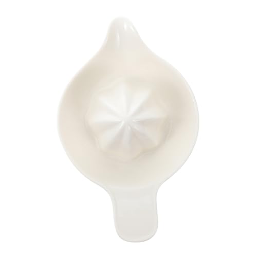 TOPPERFUN Manuelle Zitruspresse aus Keramik Ergonomische Handpresse für Orangen und Zitronen Platzsparend und Leicht zu Reinigen für Erfrischende Getränke zu Hause von TOPPERFUN