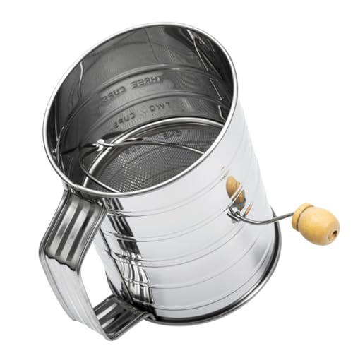 TOPPERFUN Mehlsieb mit Handbetriebenes Sieb für Feines Mehl Puderzucker Backpulver und Küchenzubehör zum Backen für Köstliche Kuchen TOPPERFUN Mehlsieb mit Handbetriebenes Sieb für Feines Mehl Puderzucker Backpulver und Küchenzubehör zum Backen für Köstliche Kuchen von TOPPERFUN