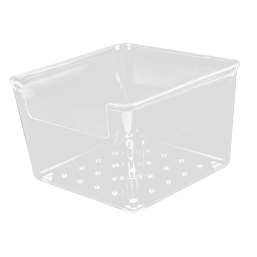 TOPPERFUN Memo Pad Aufbewahrungsbox Transparent Notizblock Organizer für Schreibtisch Kleine Klarsichtbox zur Praktischen Ordnung von Notizen Stiften und Schulsachen von TOPPERFUN