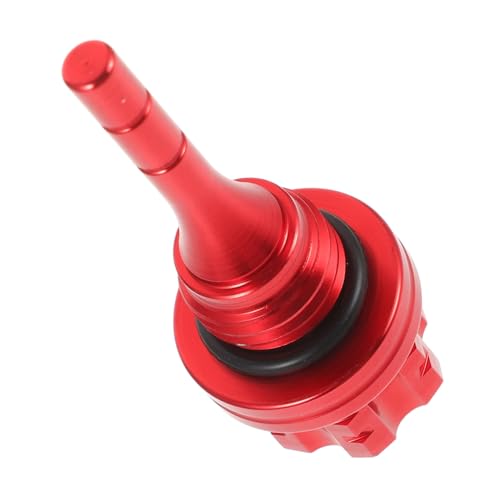 TOPPERFUN Messstab Motor Überprüfung klein Getriebeölstand Tank Ölwechsel Öl Level Ölschlauch Aluminiumlegierung rot von TOPPERFUN