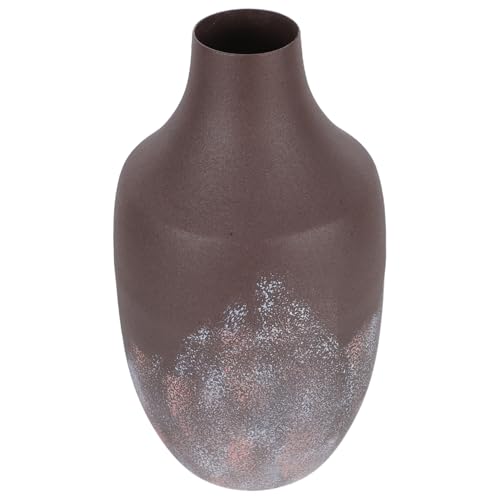 TOPPERFUN Metall Blumentopf Vintage Dekorative Metall Krugvase Für Heimdekoration Rustikale Tischvase Für Hochzeit Und Büro von TOPPERFUN