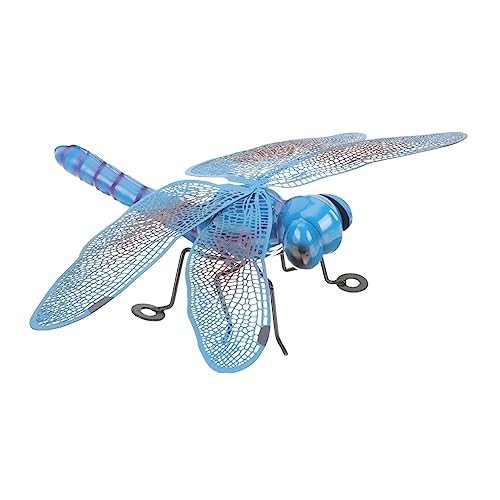 TOPPERFUN Eisen Libelle Wanddekoration Für Innen Und Außen Metallkunst Wandbehang Lebendigen Farben Deko Für Wohnzimmer Und Gartenzaun Robustes Design Und Hervorragende Handwerkskunst von TOPPERFUN