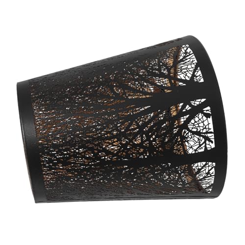 TOPPERFUN Metall Lampenschirm Schmiedeeisen Hohl Baum Muster Geschnitzt Natur Motiv Für Tisch Steh Lampen Wohnzimmer Schlafzimmer Dekoration von TOPPERFUN