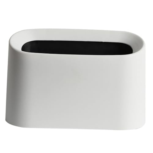 TOPPERFUN Mini Mülleimer Dekorativer Schreibtisch Abfalleimer Für Schlafzimmer Büro Mülleimer Haushalt Winziger Moderner Mini Mülleimer Miniatur Mülleimer Für Die Theke Fluseneimer von TOPPERFUN