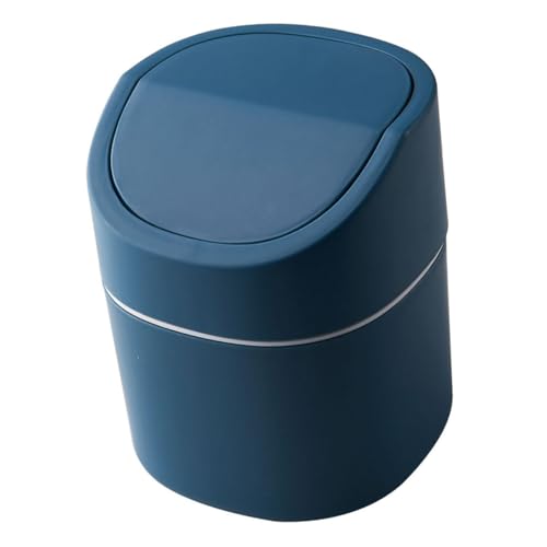 TOPPERFUN Mini Tischmülleimer mit Deckel Kompakter Leichter Desktop Abfalleimer aus Praktischer Kleiner Papierkorb für Büro Badezimmer Küche und Schreibtisch Modernes Design Blau TOPPERFUN Mini Tischmülleimer mit Deckel Kompakter Leichter Desktop Abfalleimer aus Praktischer Kleiner Papierkorb für Büro Badezimmer Küche und Schreibtisch Modernes Design Blau von TOPPERFUN
