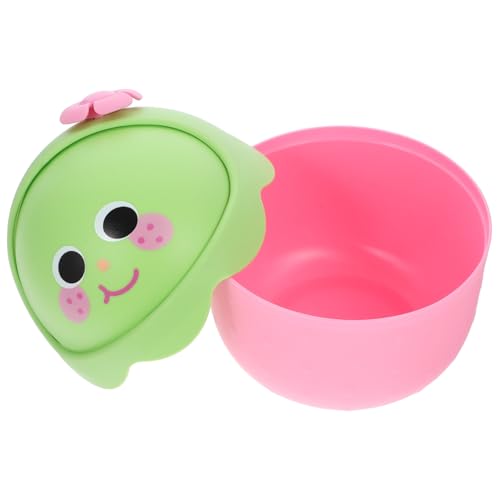 TOPPERFUN Mini Tischmülleimer mit Deckel Niedlicher Abfalleimer für Schreibtisch Küche Bad und Wohnzimmer Platzsparender Müllbehälter für Abfälle Rosa von TOPPERFUN
