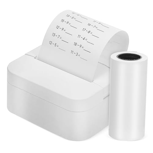TOPPERFUN Mini-fotodrucker Etikettendrucker Tragbarer Thermodrucker Für -Aufkleber Und Handlich Ohne Tinte Für Büro Oder Basteln von TOPPERFUN
