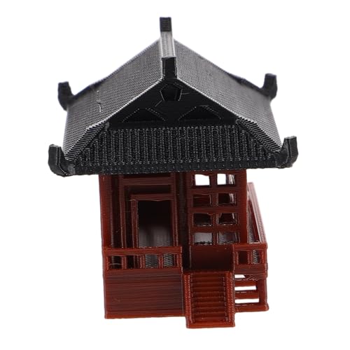 TOPPERFUN Mikrolandschaft Pavilion Ornament Für Aquarium Und Gartendekoration Antike Miniatur Für Schreibtisch Und Tisch Gestaltet Vielseitig Einsetzbar von TOPPERFUN