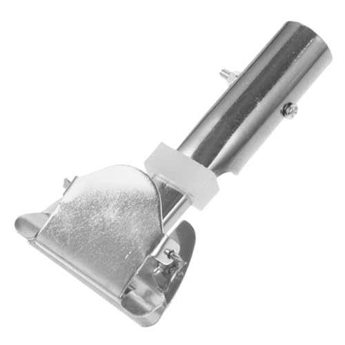 TOPPERFUN Moppstangenfutter mopphalter mop holder silve kolodialesilber Silberfarbe Moppkopf- Mopp-Ersatzteile Rostfreier Stahl Griffclip Moppgriff Halterung rotieren Besenstiel von TOPPERFUN