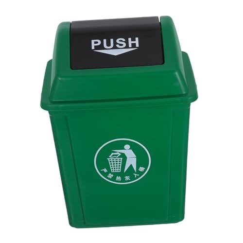 TOPPERFUN Mülleimer Mit Schwingdeckel 10 L Recycling Mülleimer Aus Kunststoff Mit Deckel Für Küche Wohnzimmer Schlafzimmer Wäscherei Gewerbliche Nutzung von TOPPERFUN