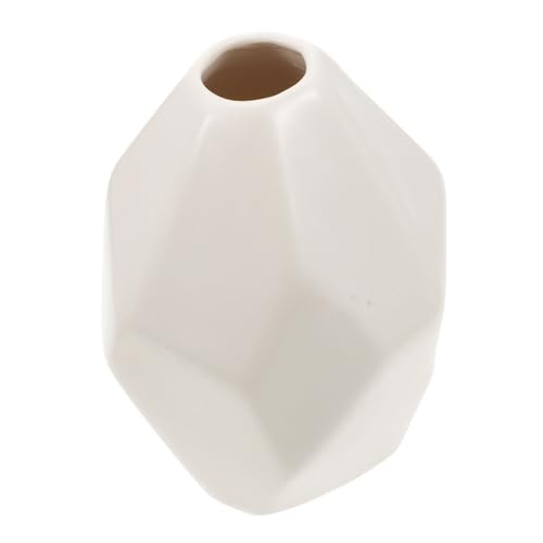 TOPPERFUN Multifacettierte Weiße Keramik blumenvase Dekorativer Blumenhalter für Getrocknete Blumen Kunstvolles Design Langlebig und Sicher als Desktop deko für Wohnzimmer und Büro TOPPERFUN Multifacettierte Weiße Keramik blumenvase Dekorativer Blumenhalter für Getrocknete Blumen Kunstvolles Design Langlebig und Sicher als Desktop deko für Wohnzimmer und Büro von TOPPERFUN
