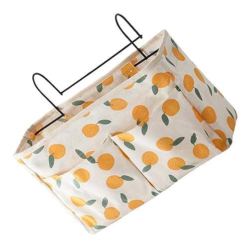 TOPPERFUN Multifunktionale Hängetasche mit Zitronenmuster Aufbewahrungstasche für Bett und Nachttisch für Schlafzimmer Schlafsäle und Großer Stauraum Stilvolles Design von TOPPERFUN