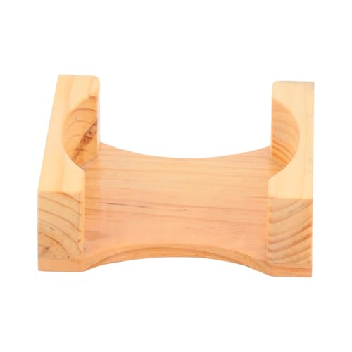 TOPPERFUN Natürlicher Holz Untersetzerhalter Stabiles Multifunktionales Ablagerack für Tee Kaffeetassen Leichter Tragbarer Platzdeckchen Organizer für Küche und Essbereich von TOPPERFUN