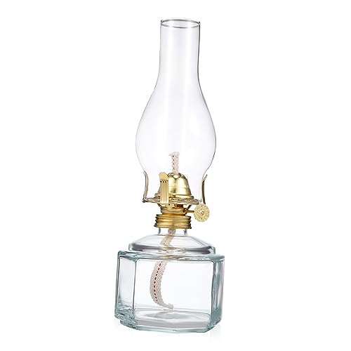 TOPPERFUN Öllampe aus Retro Petroleumlampe Winddicht für Innenbereich Dekorative Tischlampe von TOPPERFUN
