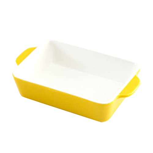 TOPPERFUN Ofen Backform aus Keramik Rechteckige Gelbe Mikrowellen und Ofenbackform Leicht zu Reinigen für Kunstvolles Backen mit Hochwertigen Backutensilien TOPPERFUN Ofen Backform aus Keramik Rechteckige Gelbe Mikrowellen und Ofenbackform Leicht zu Reinigen für Kunstvolles Backen mit Hochwertigen Backutensilien von TOPPERFUN