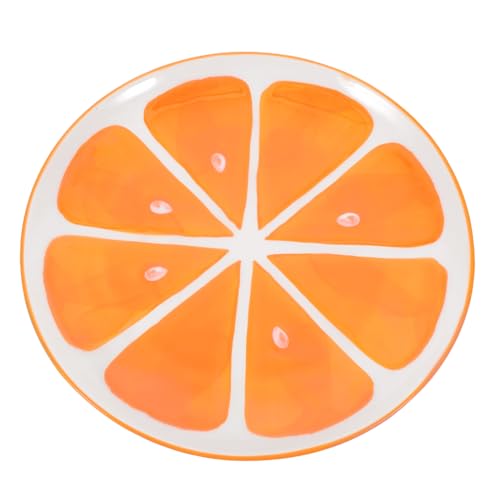 TOPPERFUN Orange Keramikplatte dekorativ Obst Serviertablett Keramik tablett zarter Speiseteller Servierteller Porzellantablett Keramikschale servierplatte aus keramik Dessert-Tablett TOPPERFUN Orange Keramikplatte dekorativ Obst Serviertablett Keramik tablett zarter Speiseteller Servierteller Porzellantablett Keramikschale servierplatte aus keramik Dessert-Tablett von TOPPERFUN