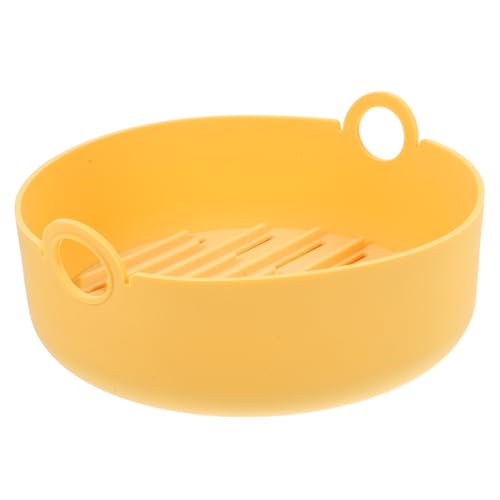 TOPPERFUN Professionelle Silikonbeschichtete Air Fryer Grillmatte Hitzebeständig Antihaftend Wiederverwendbar für Fettarmes Braten und Vielseitiges Backen in Heißluftfritteusen von TOPPERFUN