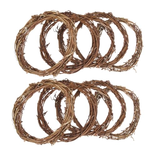 TOPPERFUN Rattan Kranzrahmen 10 Stück 10cm Natur Rattanreben Rund für Selbstgemacht Weihnachtskranz Dekoration Langlebig Geeignet für Selbstgemachte Kränze und Bastelprojekte TOPPERFUN Rattan Kranzrahmen 10 Stück 10cm Natur Rattanreben Rund für Selbstgemacht Weihnachtskranz Dekoration Langlebig Geeignet für Selbstgemachte Kränze und Bastelprojekte von TOPPERFUN