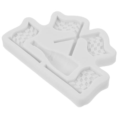 TOPPERFUN Rennauto Flagge Silikonform Kreatives Fondant Mould für Kuchen für DIY Dekorationen Backen und Tortendeko der Küche oder Beim Motorsport Themenfest TOPPERFUN Rennauto Flagge Silikonform Kreatives Fondant Mould für Kuchen für DIY Dekorationen Backen und Tortendeko der Küche oder Beim Motorsport Themenfest von TOPPERFUN