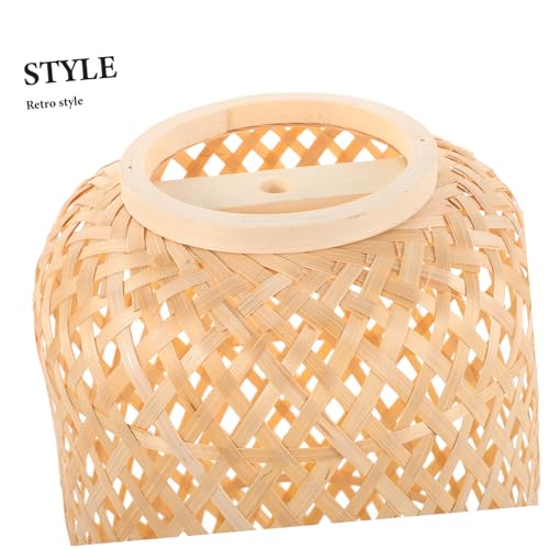 TOPPERFUN Retro Geflochtener Lampenschirm Handgefertigt Leicht Diffuses Licht Für Chinesisches Wohnambiente Schlafzimmer Restaurant Outdoor TOPPERFUN Retro Geflochtener Lampenschirm Handgefertigt Leicht Diffuses Licht Für Chinesisches Wohnambiente Schlafzimmer Restaurant Outdoor von TOPPERFUN