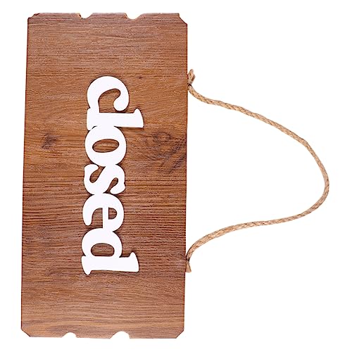 TOPPERFUN Retro Holz Hängetafel Open Closed Doppelseitige Wanddekoration für Geschäfte Bars und Restaurants Präzise Verarbeitung Langlebig und von TOPPERFUN