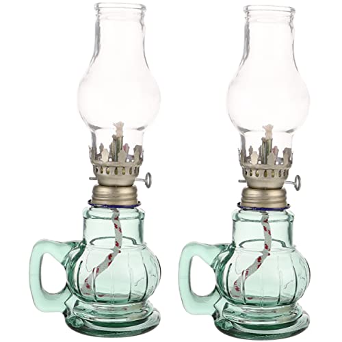 TOPPERFUN Retro Kerosinlampe 2 Stück Glasöl Lampe Für Innenräume Winddicht Dekorativ Petroleumlampe Mit Einstellbarem Docht Vintage Öllampe Für Zuhause TOPPERFUN Retro Kerosinlampe 2 Stück Glasöl Lampe Für Innenräume Winddicht Dekorativ Petroleumlampe Mit Einstellbarem Docht Vintage Öllampe Für Zuhause von TOPPERFUN