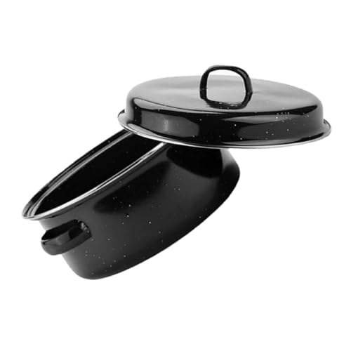 TOPPERFUN Roasting Pan Cm für Zuhause zum Grillen und Backen Hitzebeständig Leicht zu Reinigen Vielseitig Einsetzbar Restaurant und Camping von TOPPERFUN