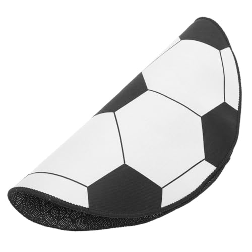 TOPPERFUN Runder Fußballteppich für Jungen Waschbarer Rutschfester Teppich Schwarz Weiße Sportdeko für Schlafzimmer und Wohnzimmer Schalldämmend TOPPERFUN Runder Fußballteppich für Jungen Waschbarer Rutschfester Teppich Schwarz Weiße Sportdeko für Schlafzimmer und Wohnzimmer Schalldämmend von TOPPERFUN