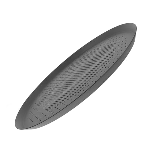 TOPPERFUN Runder Pizzateller aus Aluminiumlegierung Perforiertes Backblech für Pizza und Kuchen Langlebig Vielseitig Einsetzbar für Backen und Lebensmittelecht Hitzebeständig von TOPPERFUN