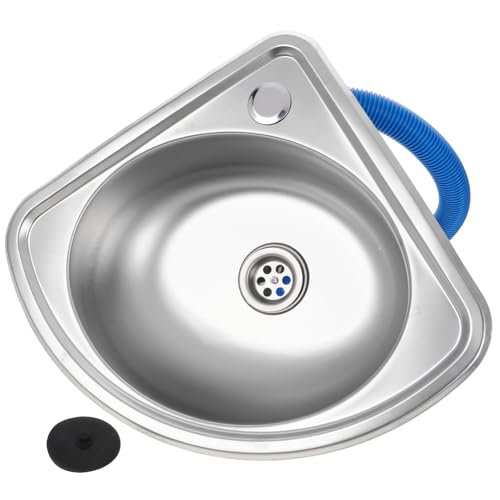 TOPPERFUN Rv -Küchenspüle 17. 68X13. 76X4. 72In Edelstahl Drop-In Einschalenwaschbecken Waschbecken Im Freien Mit Abfluss Kleines Camper-Geschirrspülen Für Wohnmobile Trailanhänger Garage von TOPPERFUN