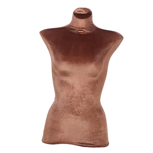 TOPPERFUN Schaufensterpuppe Velours Stoffbezug Stoffkleid Schaufensterpuppenbezug Waschbar Wiederverwendbar Halbdisplay von TOPPERFUN