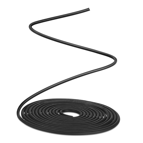 TOPPERFUN Schwarze Dichtungsleiste Flexible Füllstreifen für und an Wänden und Selbstklebend Installieren Einsetzbar Effektive Abdichtung von TOPPERFUN