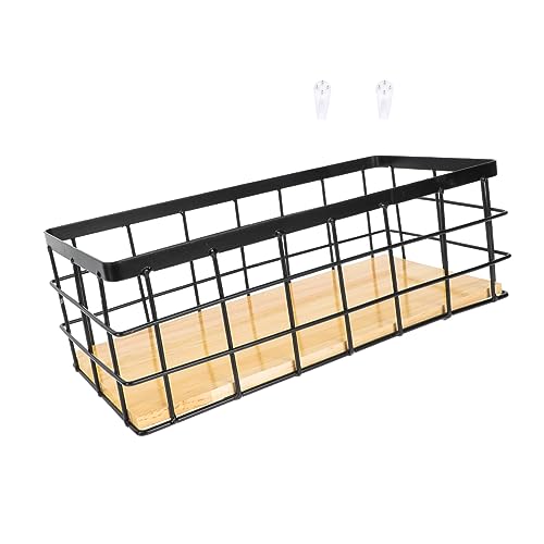 TOPPERFUN Schwarzer Korb Aus Wandmontiertes Aufbewahrungsregal Hohler Aufbewahrungsbehälter Organisationskorb Für Kleinigkeiten Desktop-Organizer Schwarz TOPPERFUN Schwarzer Korb Aus Wandmontiertes Aufbewahrungsregal Hohler Aufbewahrungsbehälter Organisationskorb Für Kleinigkeiten Desktop-Organizer Schwarz von TOPPERFUN