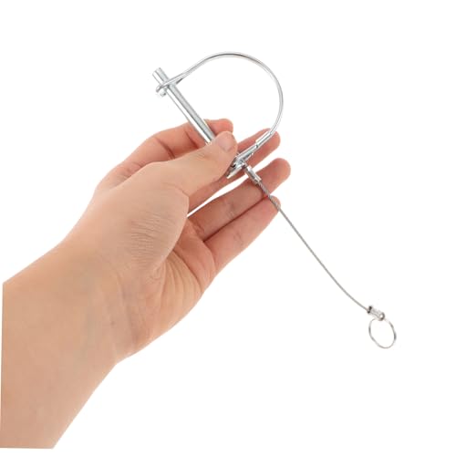 TOPPERFUN Sicherheits kupplungsbolzen mit Rostfreiem Stahlseil Robustes Anhängerschloss Vielseitig Einsetzbar Einfache Installation Hoher Festigkeitsgrad für Zuverlässige Sicherung von TOPPERFUN Sicherheits kupplungsbolzen mit Rostfreiem Stahlseil Robustes Anhängerschloss Vielseitig Einsetzbar Einfache Installation Hoher Festigkeitsgrad für Zuverlässige Sicherung von von TOPPERFUN