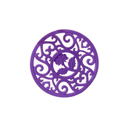 TOPPERFUN Silikon Tischset Rund Hitzebeständig rutschfest Anti scalding Matte für Heiße Pfannen und Warme Gerichte Küchenuntersetzer für Zuhause Restaurant in Violett TOPPERFUN Silikon Tischset Rund Hitzebeständig rutschfest Anti scalding Matte für Heiße Pfannen und Warme Gerichte Küchenuntersetzer für Zuhause Restaurant in Violett von TOPPERFUN