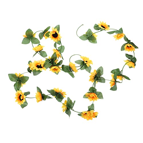 TOPPERFUN Simulierter Sonnenblumen Rattan Sonnenblumendekor Gefälschte Blumen Fälschung Blumengirlande Anlage Hochzeit Im Freien Dekorationen Reben Seidentuch TOPPERFUN Simulierter Sonnenblumen Rattan Sonnenblumendekor Gefälschte Blumen Fälschung Blumengirlande Anlage Hochzeit Im Freien Dekorationen Reben Seidentuch von TOPPERFUN