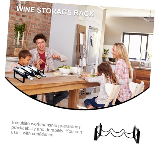 TOPPERFUN Stapelbares Weinregal aus Schwarzem Eisen Dekorativer Weinständer für Flaschen Kreativer Weinhalter mit Hoher Tragkraft Moderner Weinflaschenhalter für Wohnzimmer und Küche TOPPERFUN Stapelbares Weinregal aus Schwarzem Eisen Dekorativer Weinständer für Flaschen Kreativer Weinhalter mit Hoher Tragkraft Moderner Weinflaschenhalter für Wohnzimmer und Küche von TOPPERFUN