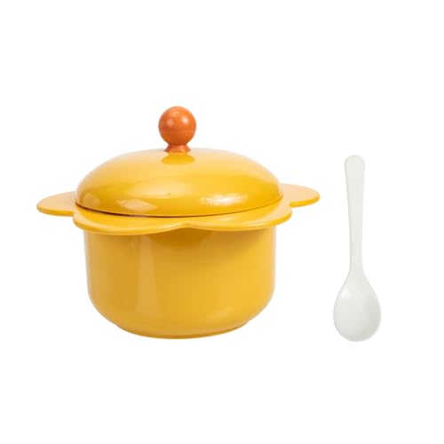 TOPPERFUN Sunflower Noodle Bowl aus Edelstahl Große Instant Nudelschale mit Glatter Oberfläche Anti scalding Rutschfester Boden für Zuhause und Büro von TOPPERFUN
