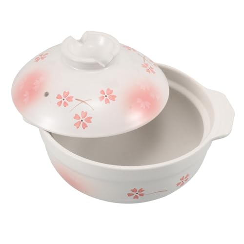 TOPPERFUN Suppentopf Mit Deckel Japanischer Donabe Topf Brei Kochbecher Terrakotta Kochtöpfe Eintopftöpfe Mit Deckel Suppentopf Soßentopf Mit Deckel Japanischer Kochtopf Breitöpfe von TOPPERFUN