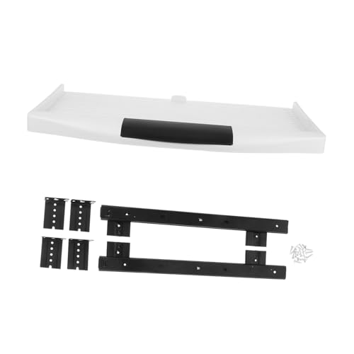 TOPPERFUN Tastaturablage-Set Unter Schreibtischregal Schreibtisch-Verlängerungsfach Tastaturführungen unterbauen Tastaturablage unter Schreibtischauszug Tastaturhalter Tastaturmontage Eisen von TOPPERFUN