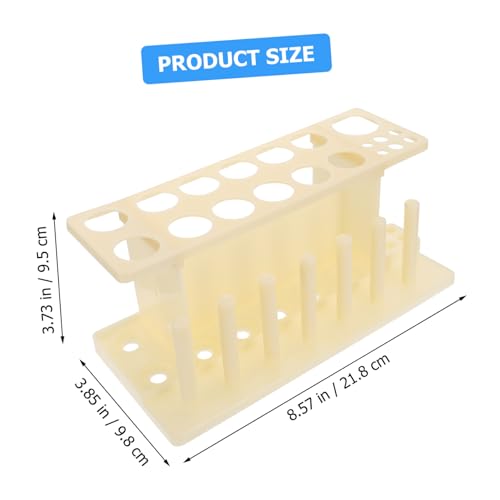 TOPPERFUN Testrohrständer Kunststoff Transparent Großer Labor Reagenzglashalter für Schule Wissenschaft Experimente Ordnung und Aufbewahrung TOPPERFUN Testrohrständer Kunststoff Transparent Großer Labor Reagenzglashalter für Schule Wissenschaft Experimente Ordnung und Aufbewahrung von TOPPERFUN