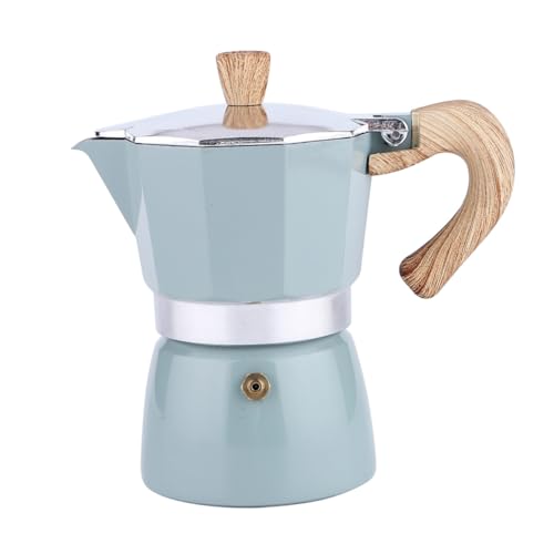 TOPPERFUN Thickened Aluminium Europäischer Stil Kaffeekanne Oktagonal Personen Kaffeezubereiter Haus Büro Geeignet Hellgrün von TOPPERFUN