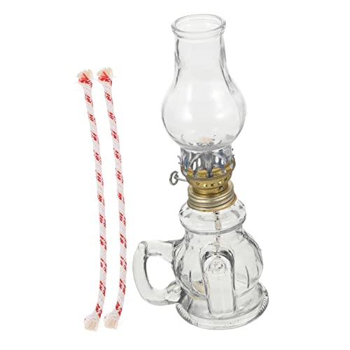TOPPERFUN Tisch-öllampe Aus Transparentem Glas Im Retro-Stil Petroleumlampe Für Zuhause Küche Und Wohnzimmer Einfache Bedienung Hitzebeständiges Glas TOPPERFUN Tisch-öllampe Aus Transparentem Glas Im Retro-Stil Petroleumlampe Für Zuhause Küche Und Wohnzimmer Einfache Bedienung Hitzebeständiges Glas von TOPPERFUN