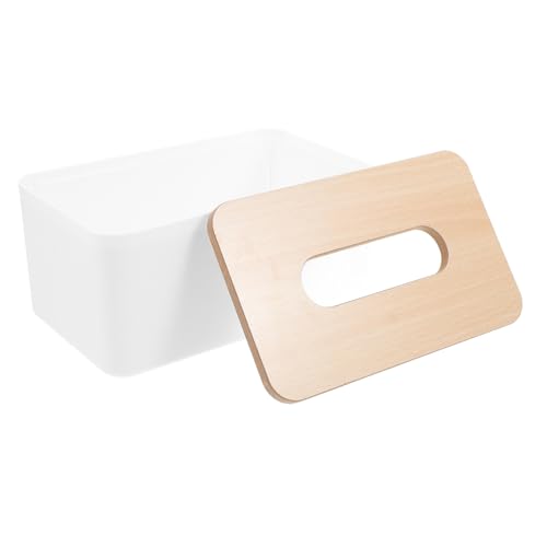 TOPPERFUN Tissue-Box Schreibtisch Halter Rechteckig quadratisches Gewebe funktional Form Abdeckung für Taschentuchboxen Gewebeabdeckung Taschentuchhülle Holz Weiß TOPPERFUN Tissue-Box Schreibtisch Halter Rechteckig quadratisches Gewebe funktional Form Abdeckung für Taschentuchboxen Gewebeabdeckung Taschentuchhülle Holz Weiß von TOPPERFUN