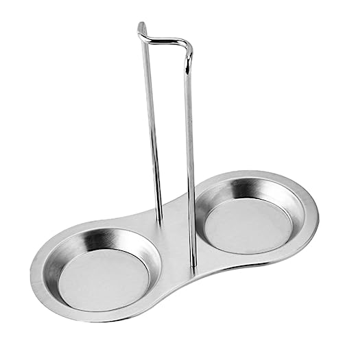 TOPPERFUN Topfdeckel Organizer mit Abnehmbarem Suppenlöffelhalter Platzsparender Küchenregal für Pfannen und Utensilien zur Aufbewahrung von Kochzubehör Ordnung von TOPPERFUN