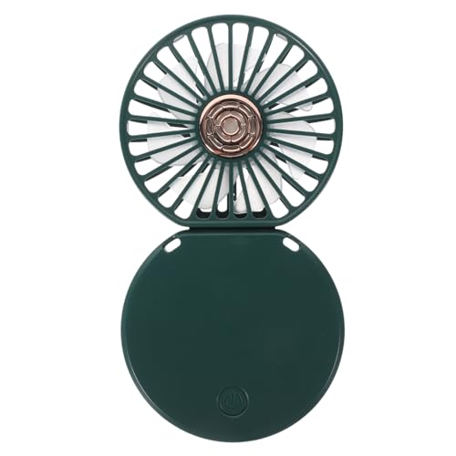 TOPPERFUN Tragbarer Aromatherapie -Fan klein USB Handgebläse Tragbarer Lüfter Kühlung Mini wiederaufladbarer Lüfter Stumm hängender persönlicher Fan Abs Dark Green von TOPPERFUN