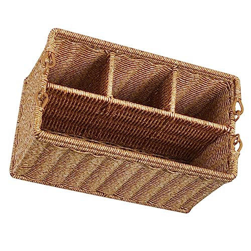 TOPPERFUN Tragbarer Imitation Rattan Aufbewahrungskorb Multifunktionaler Geflochtener Organizer für Kosmetik Badezimmer und Picknick Leicht zu Reinigen und Elegant im Design TOPPERFUN Tragbarer Imitation Rattan Aufbewahrungskorb Multifunktionaler Geflochtener Organizer für Kosmetik Badezimmer und Picknick Leicht zu Reinigen und Elegant im Design von TOPPERFUN