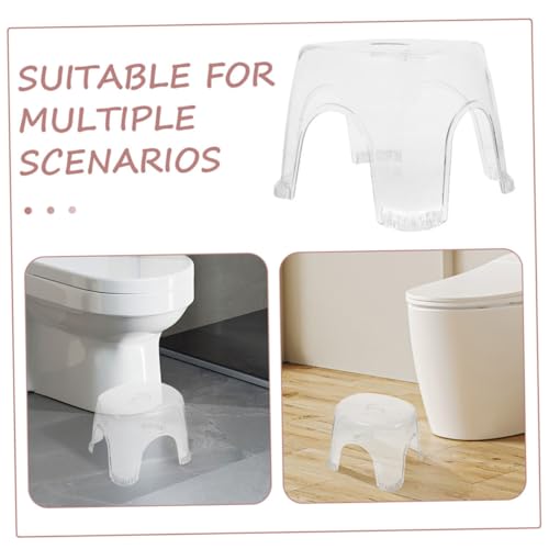 TOPPERFUN Transparenter Duschhocker rutschfest mit Ergonomischem Fußstütze Vielseitiger Badhocker für Duschen und Baden Stabiler Sitzhocker aus Transparentem Material Groß Sicher und TOPPERFUN Transparenter Duschhocker rutschfest mit Ergonomischem Fußstütze Vielseitiger Badhocker für Duschen und Baden Stabiler Sitzhocker aus Transparentem Material Groß Sicher und von TOPPERFUN