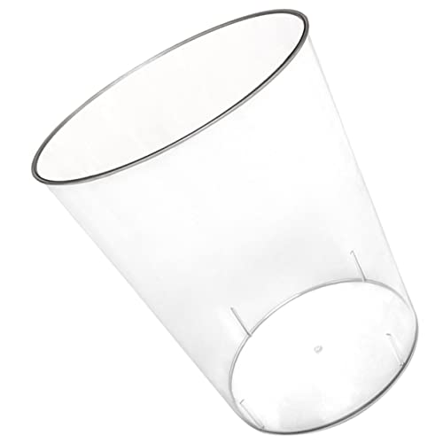 TOPPERFUN Transparenter Mülleimer für Büro Moderner Tragbarer Abfalleimer aus Widerstandsfähigem für Schreibtisch und Haushalt mit Rutschfester Basis und Praktischem Design von TOPPERFUN